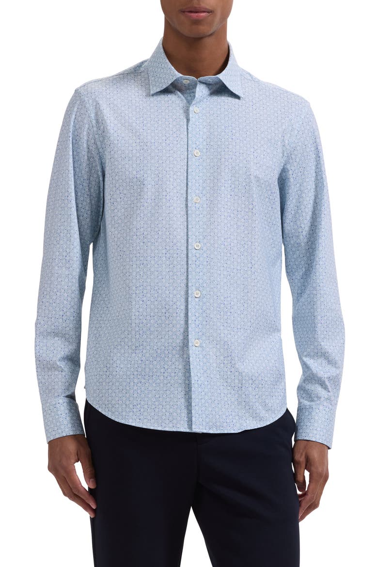James OoohCotton® Floral Button-Up Shirt, Main, color, SEAFOAM