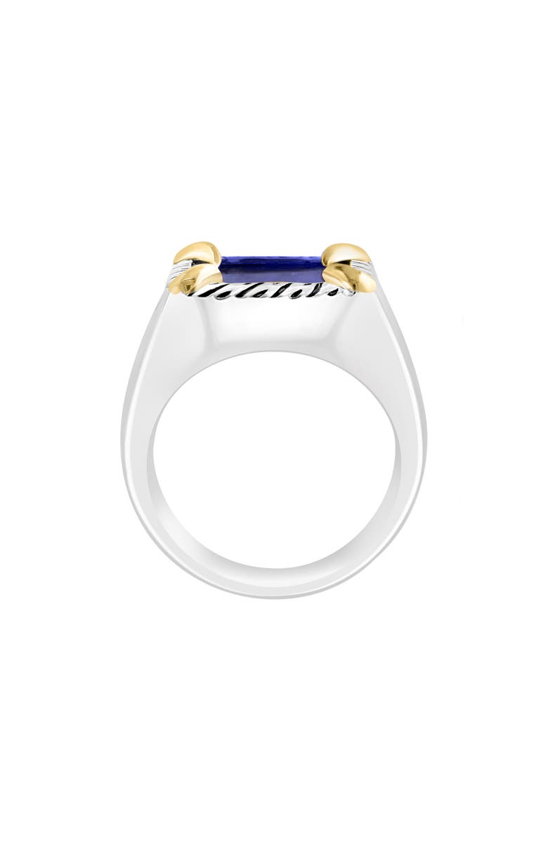 EFFY Sterling Silver & 18K Gold Accented Lapis Lazuli Ring, Alternate, color, 