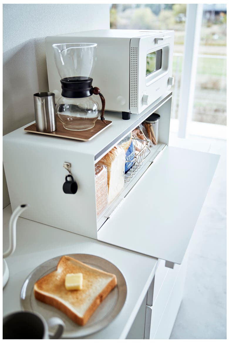Wide Bread Box, Alternate, color, WHITE