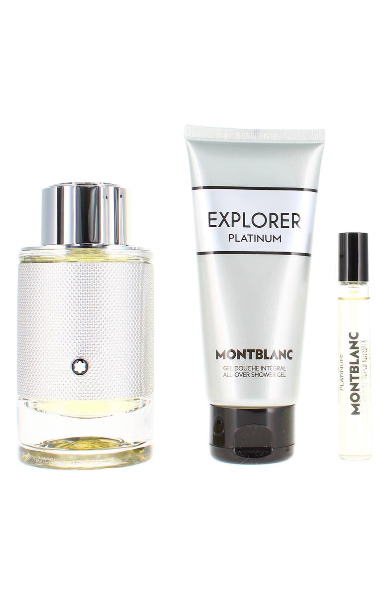 Montblanc Explorer Platinum 3-Piece Fragrance Gift Set $198 Value, Main, color,
