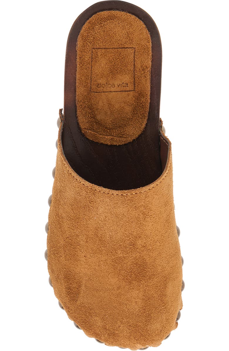 Dolce Vita Alanis Studded Mule, Alternate, color, Chestnut Suede