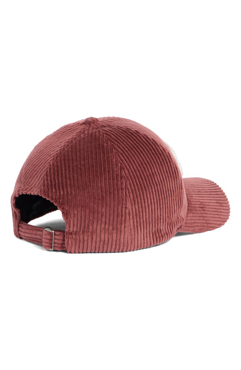 David & Young 'Mama' Chenille Patch Corduroy Baseball Cap, Alternate, color, Burgundy
