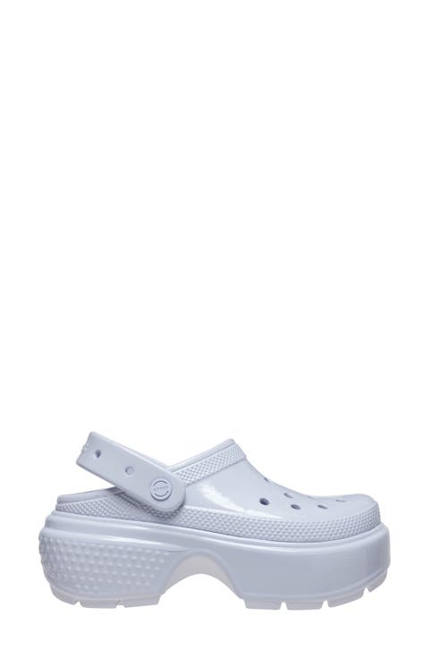 Stomp High Shine Platform Slingback Clog (Women)