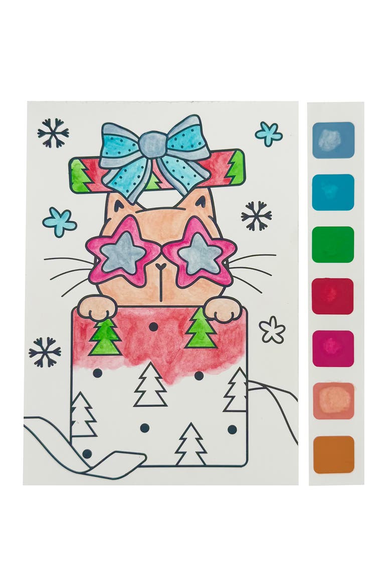 Watercolor Pad Kit, Winter Wishes, 8 Holiday Themes, Alternate, color, Multicolored