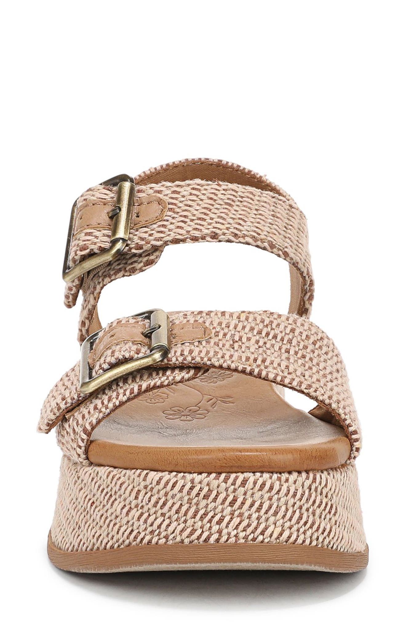 Magical Platform Sandal, Alternate, color, NATURAL FABRIC