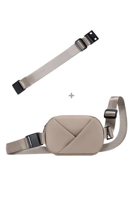 Origami Sling Belt Bag With Extender Strap