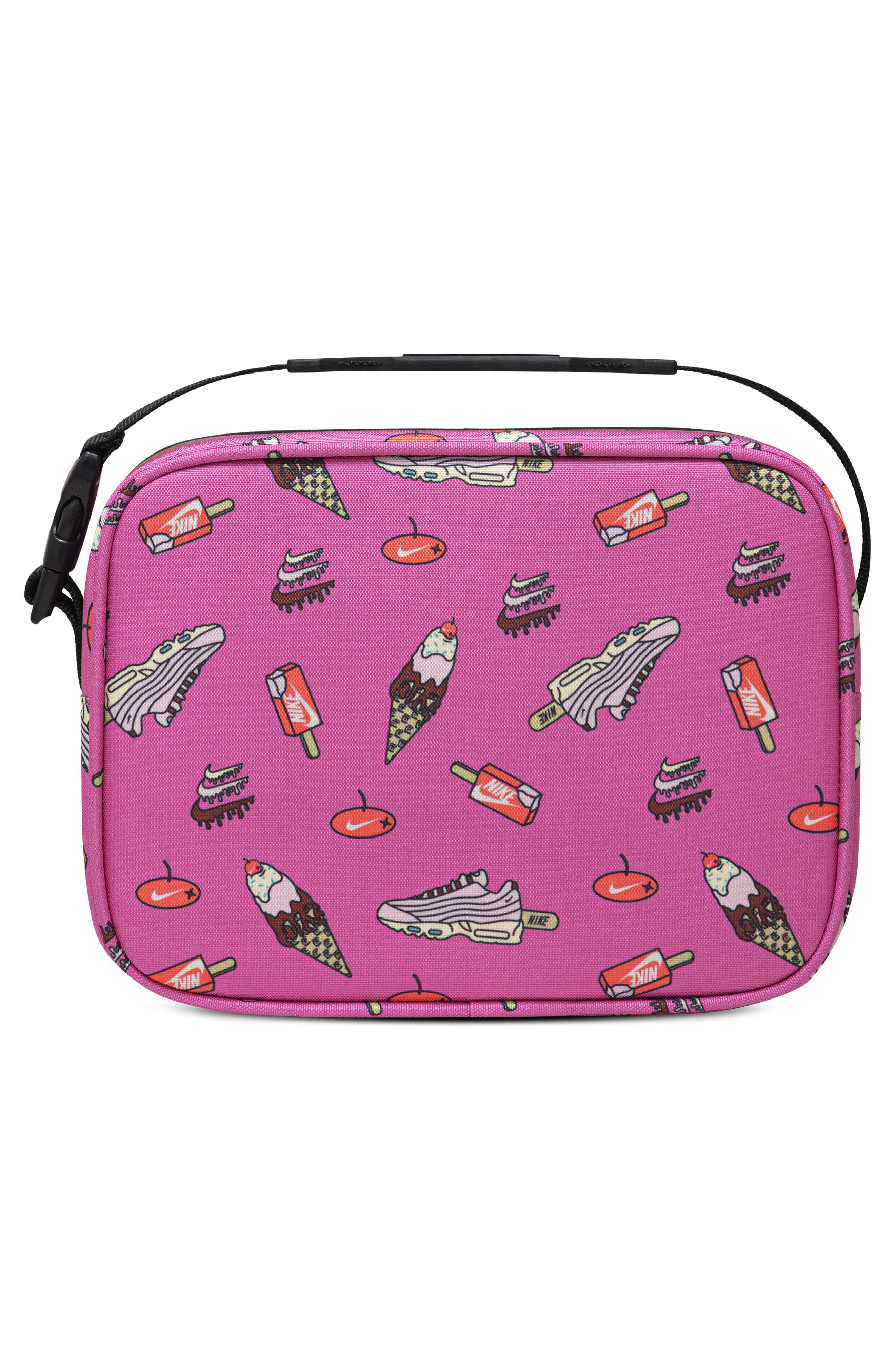Nike Kids' Futura Hard Liner Lunchbox, Alternate, color, Black/ Playful Pink