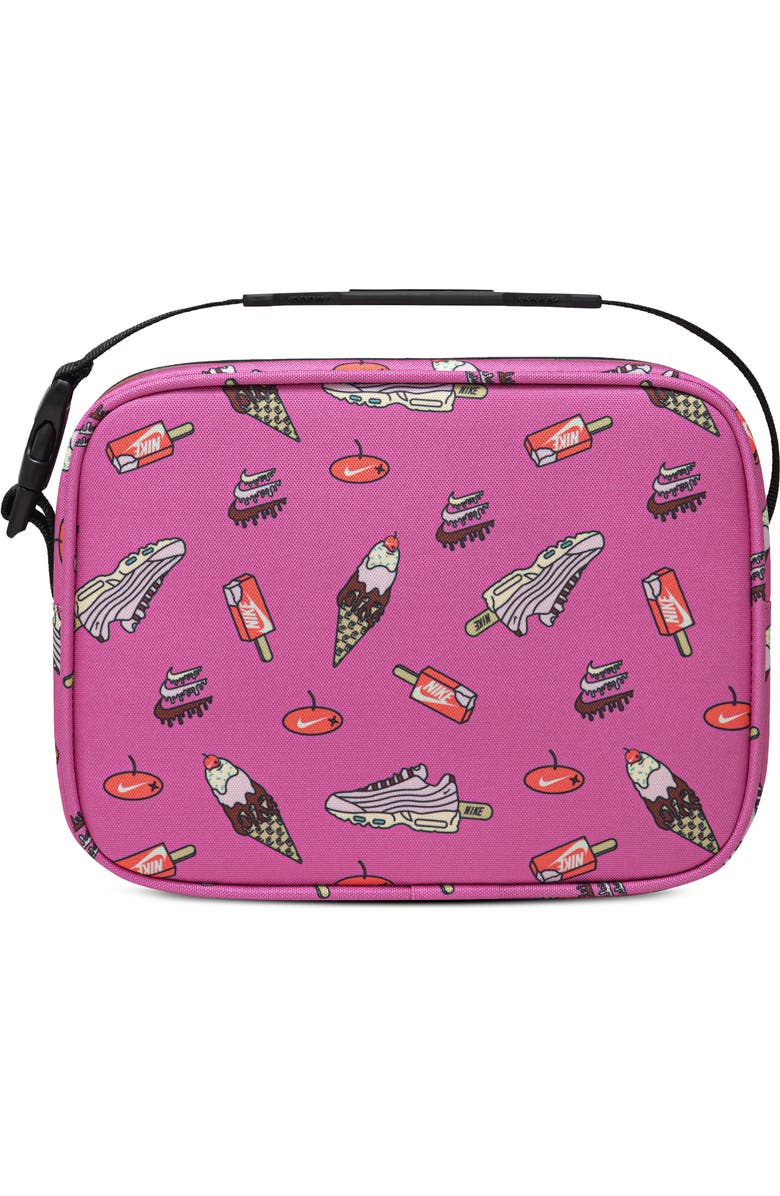 Nike Kids' Futura Hard Liner Lunchbox, Alternate, color, Black/ Playful Pink