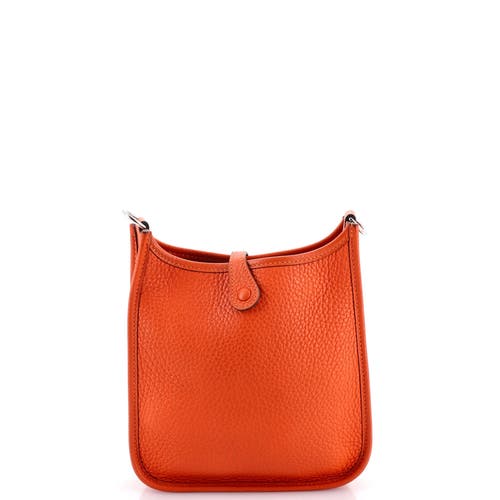 Pre-owned Hermes Hermes Evelyne Bag Gen Iii Clemence Tpm In Orange