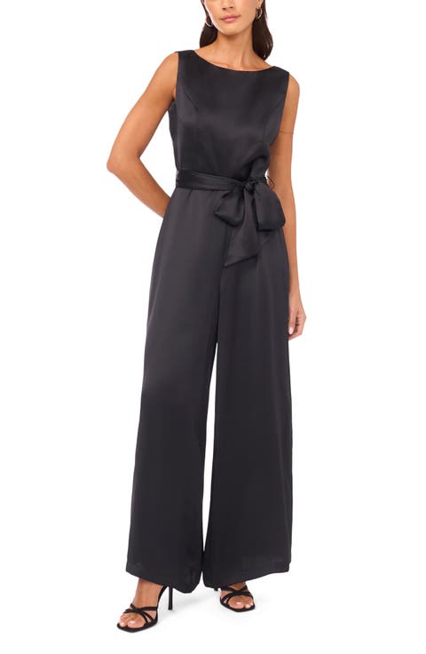 Tie Waist Wide Leg Jumpsuit