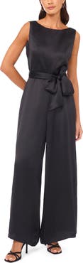 Vince Camuto Tie Waist Wide Leg Jumpsuit
