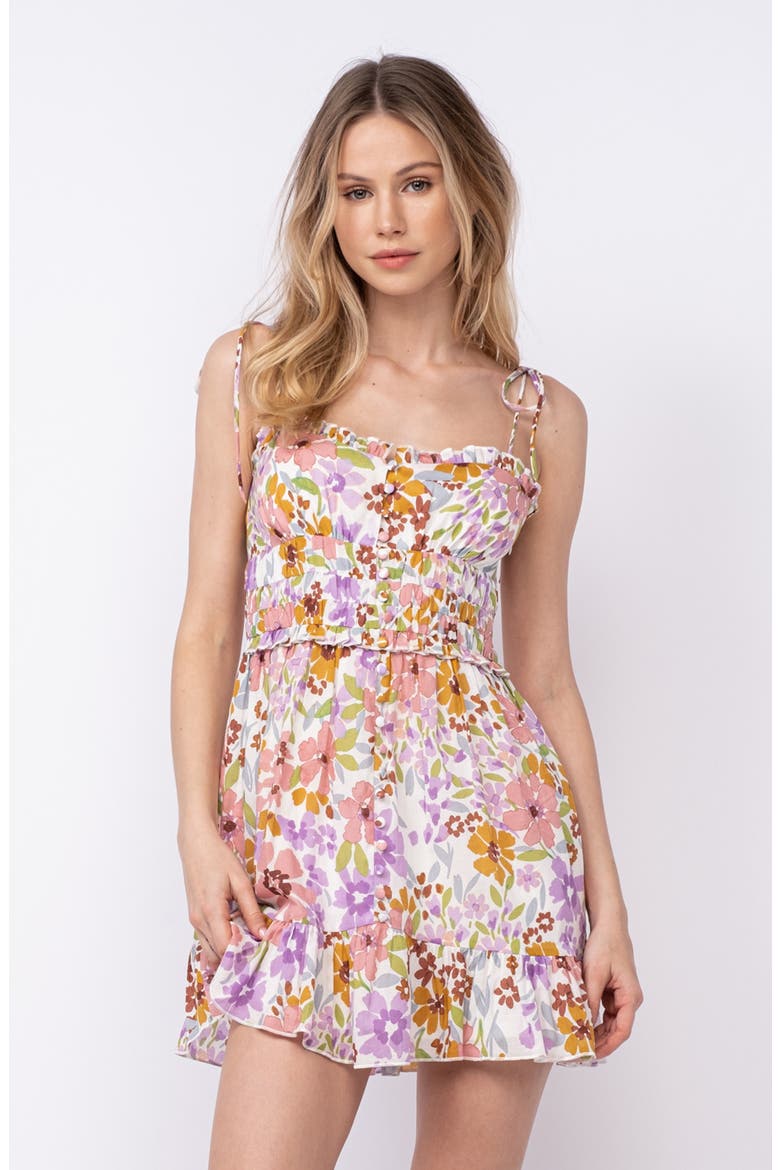 Tie Strap Minidress, Alternate, color, LIGHT PURPLE