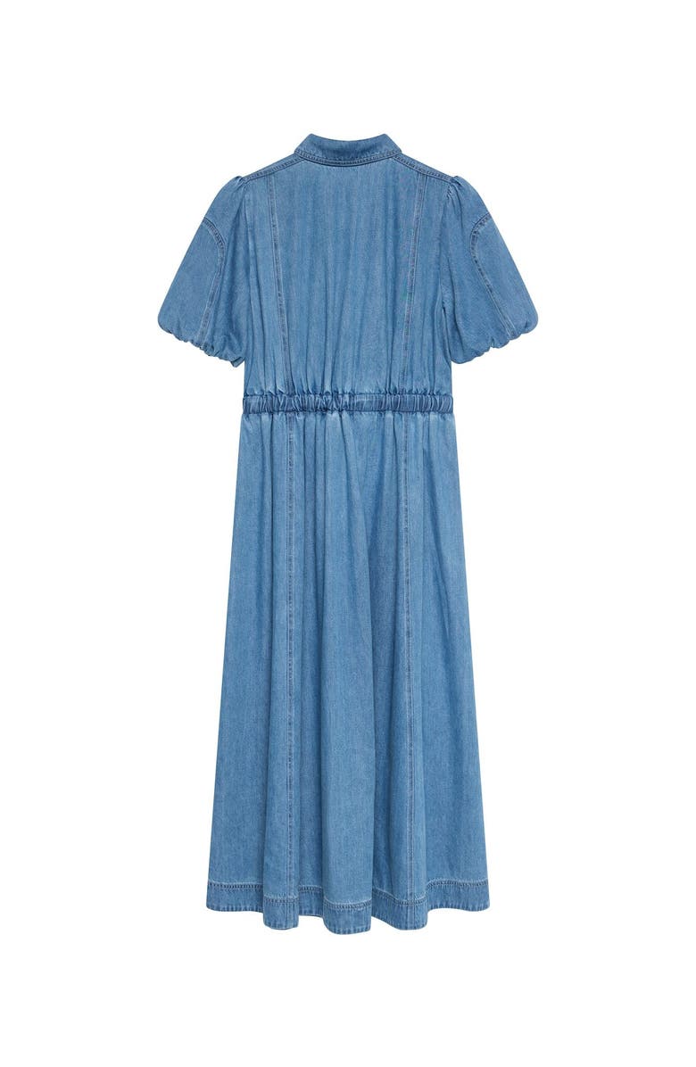 MINT VELVET Denim Twist Midi Dress, Alternate, color, Blue