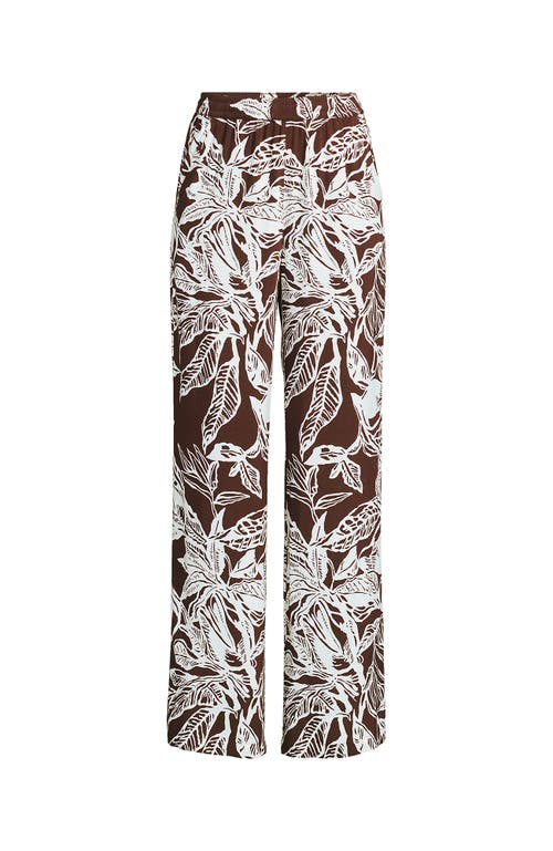Shop Lands' End Rayon High Rise Wide Leg Pants