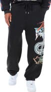 True Religion Snake Crystal Baggy Joggers