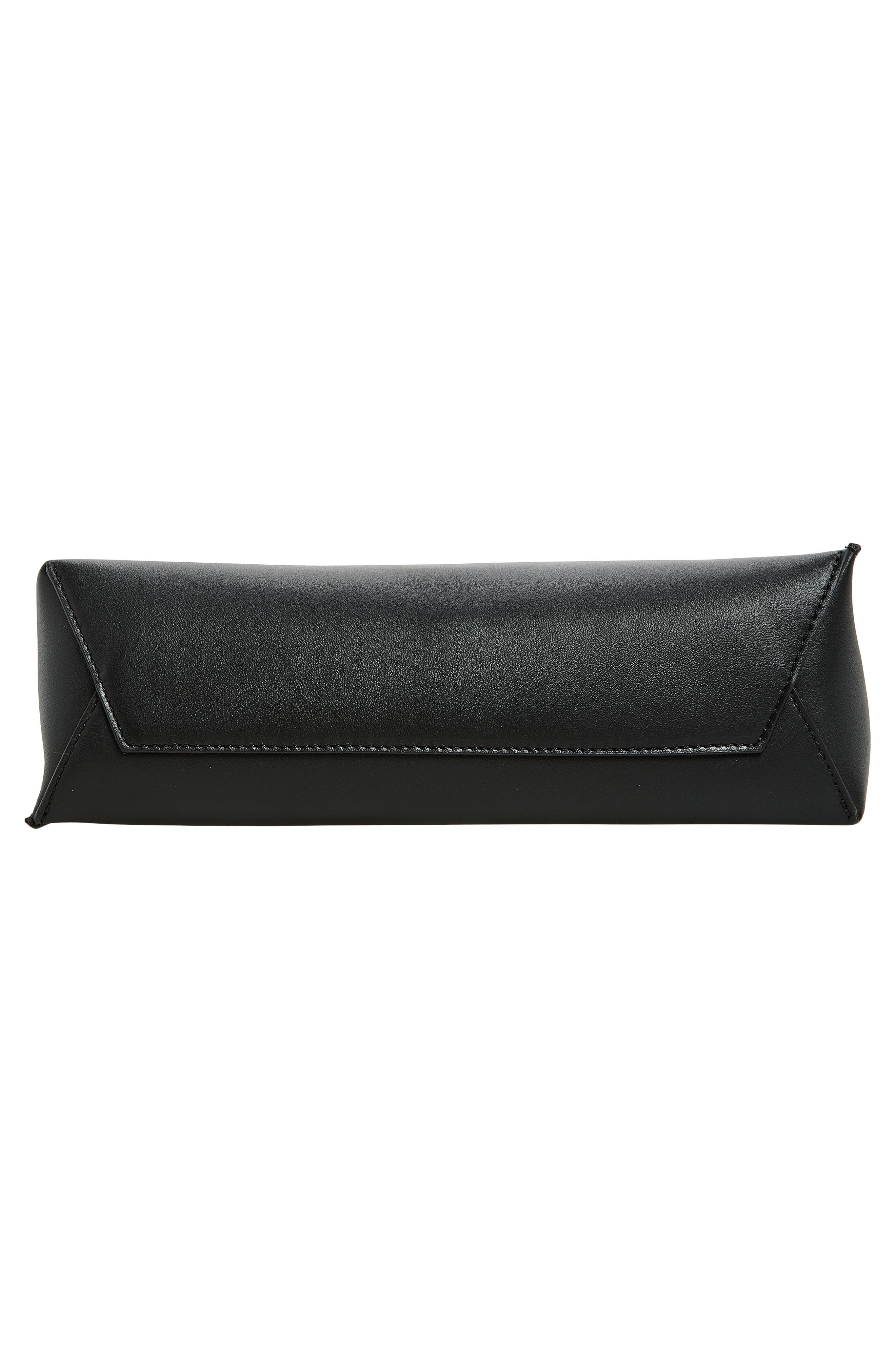 Leather Baguette Hobo Bag, Alternate, color, 00N99 BLACK
