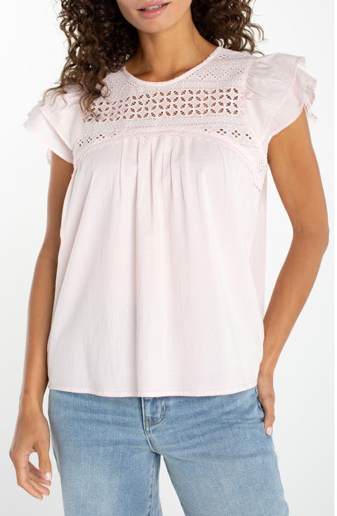 Double Ruffle Sleeve Top