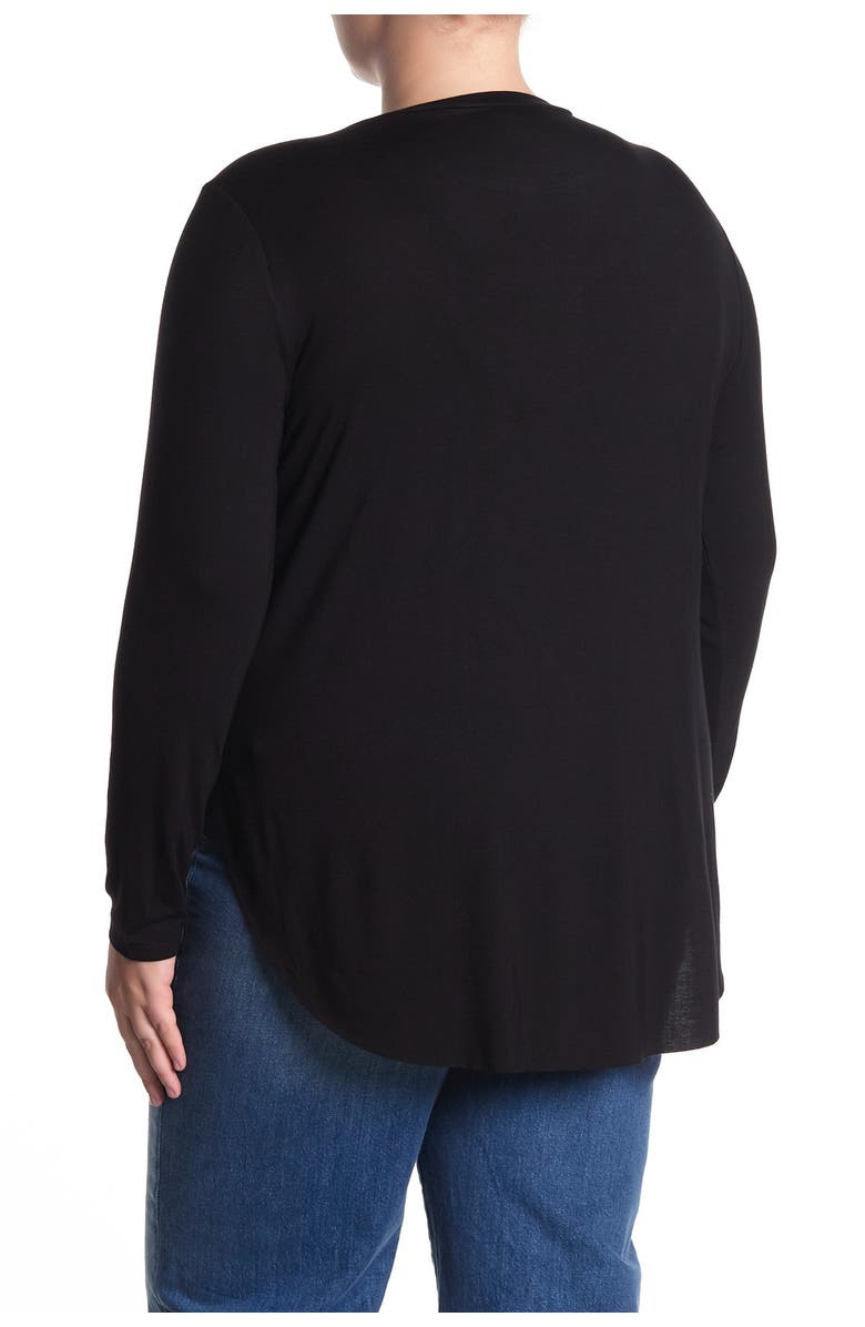 Halogen<sup>®</sup> Long Sleeve Shirttail Hem T-shirt, Alternate, color, 