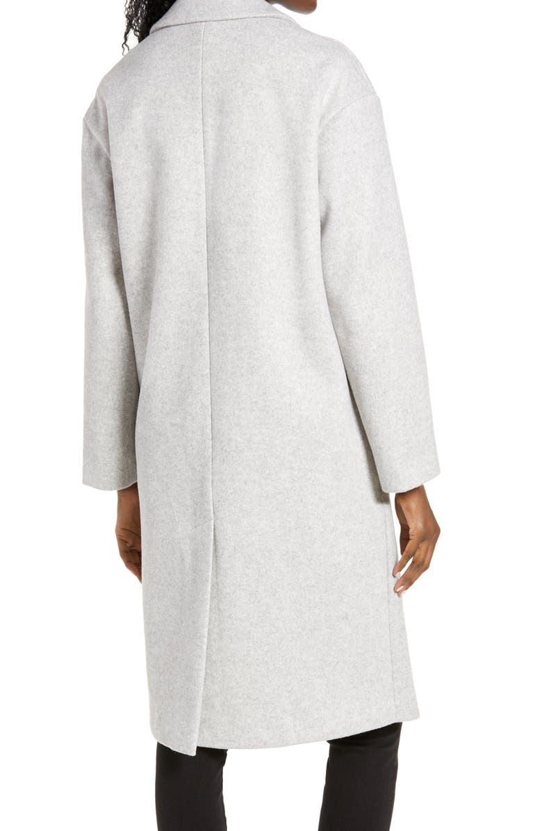 Topshop Brooke Double Breasted Long Coat, Alternate, color,