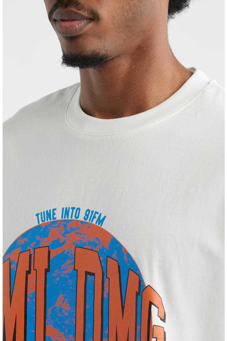 Worldwide Radio Graphic T-Shirt, Alternate, color, OFF WHITE