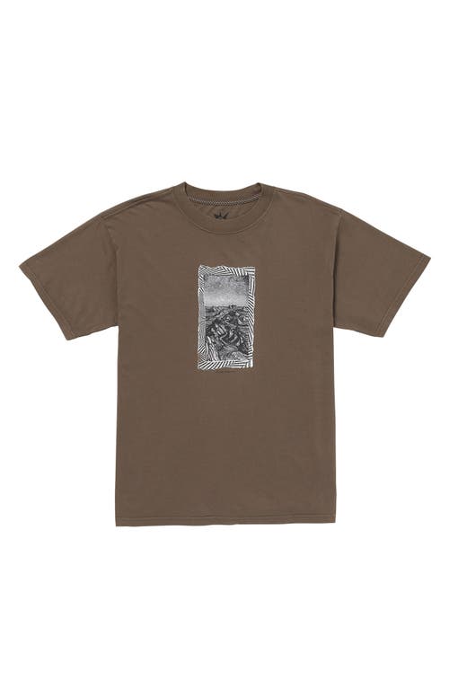 Volcom Iguchi Valley Graphic T-Shirt in Dark Earth 