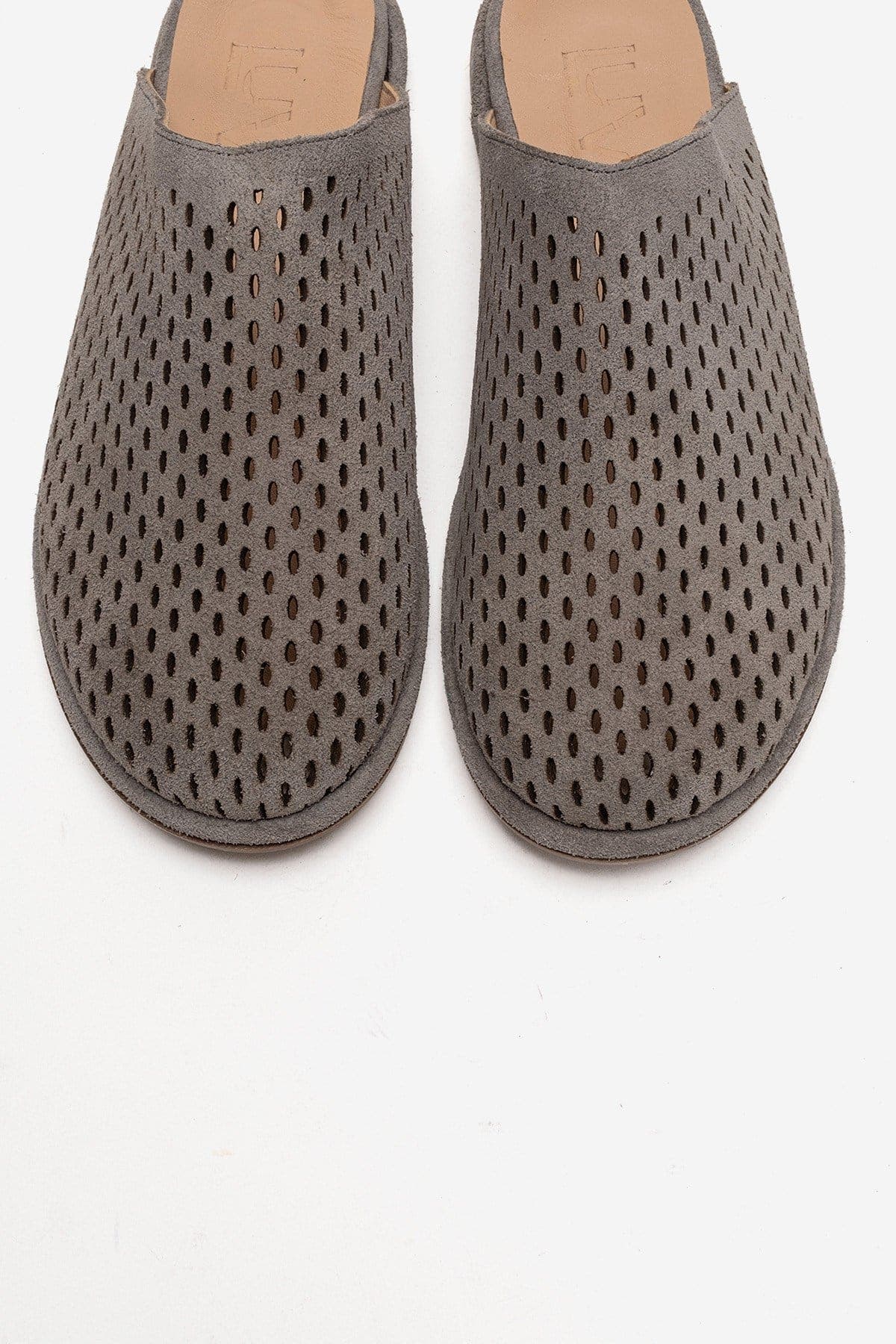 Melara Leather Slip On Mule, Alternate, color, Grey Suede
