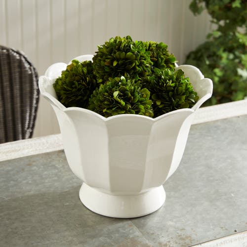 Napa Home & Garden Mirabelle Fluted Cachepot Large In White