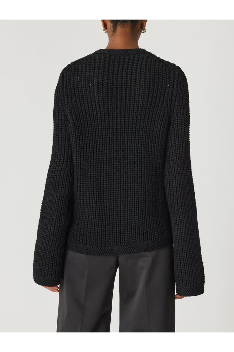 Novelty Wool Toggle Cardi, Alternate, color, BLACK