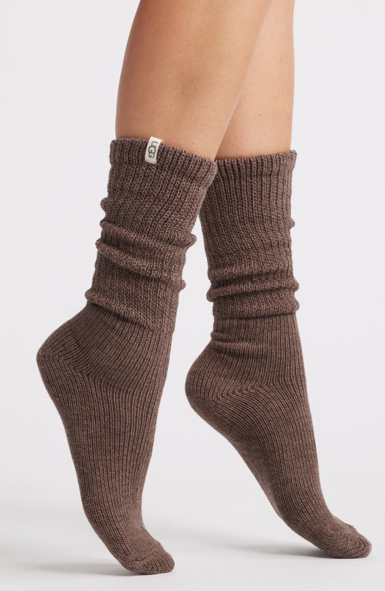 UGG<sup>®</sup> Tyla II Slouchy Crew Socks, Main, color, Allspice