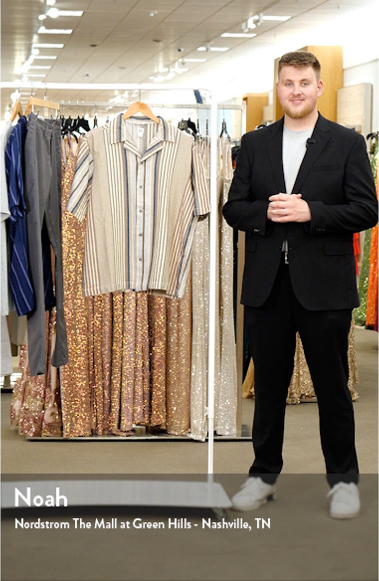 Stripe Cotton Camp Shirt, sales video thumbnail