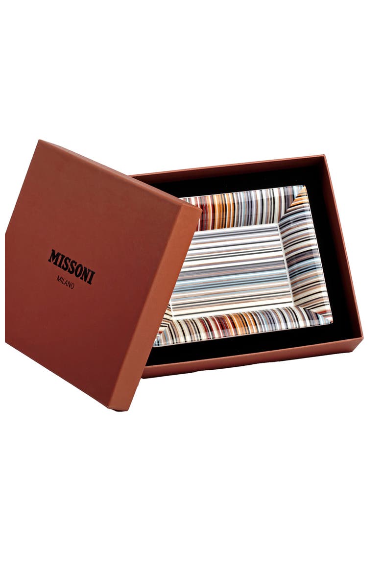 Tray STRIPES Rectangular Large in Luxury Box Jenkins 148 8.5" x 6.75", Alternate, color, Multicolor