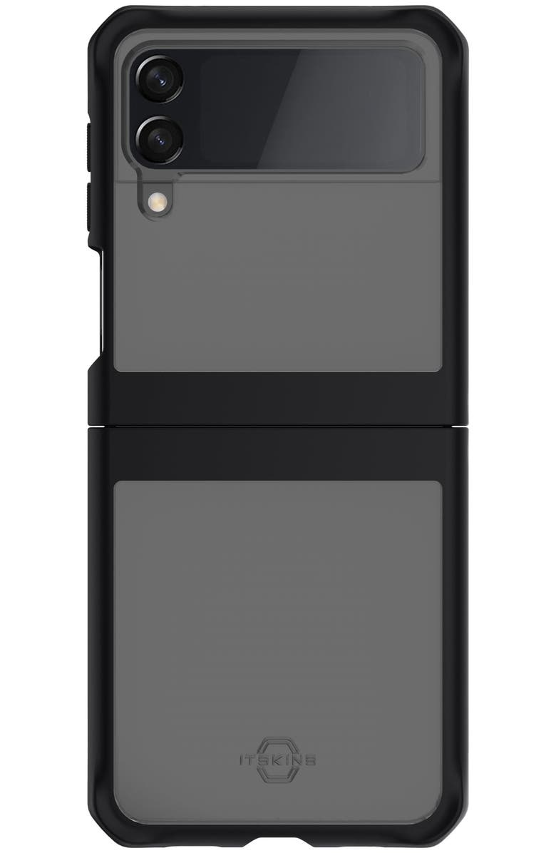 ITSkins Hybrid Solid Case for Samsung Galaxy Z Flip3 5G, Main, color, Black