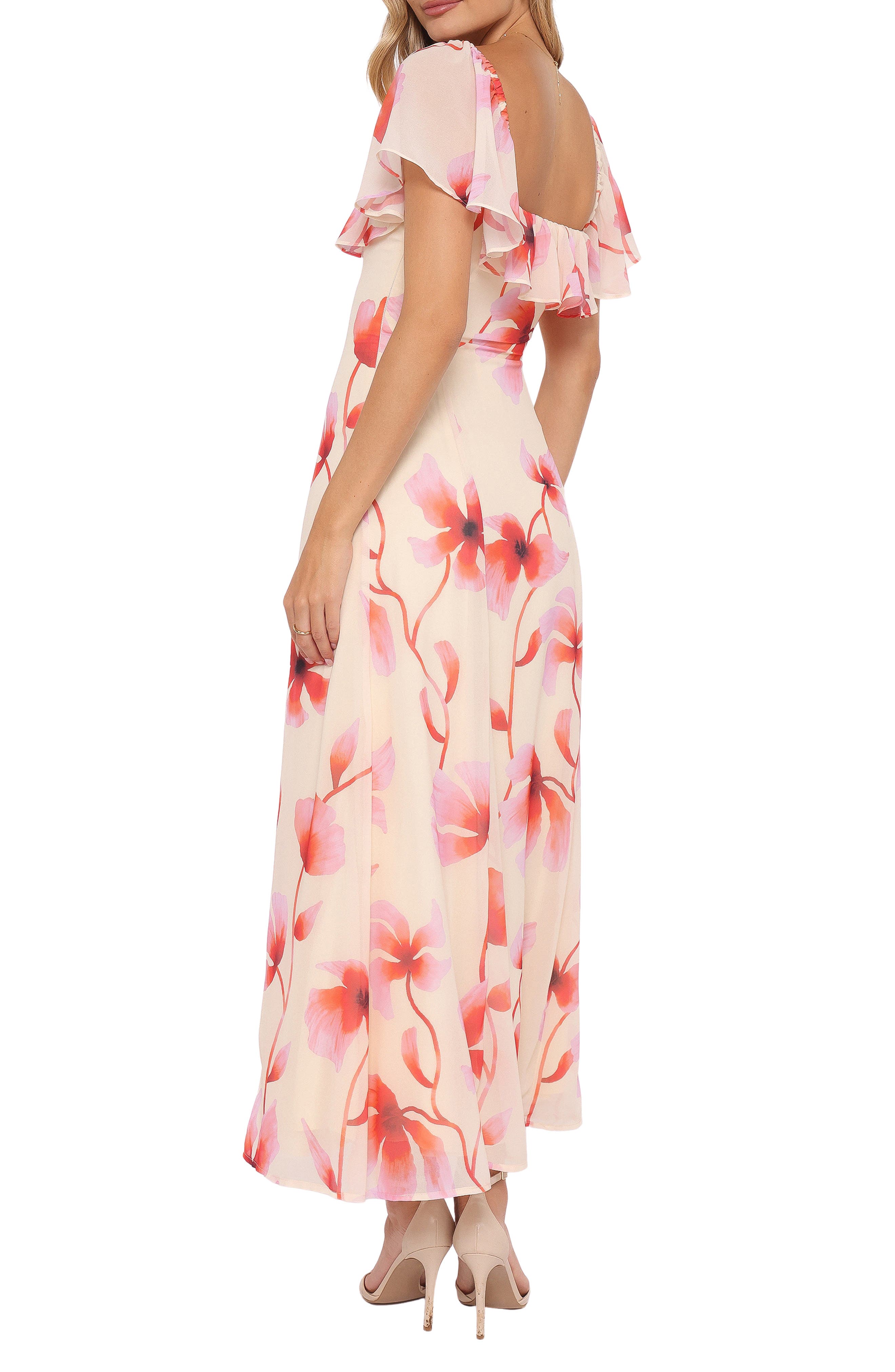 Floral Square Neck Maxi Dress - image 2