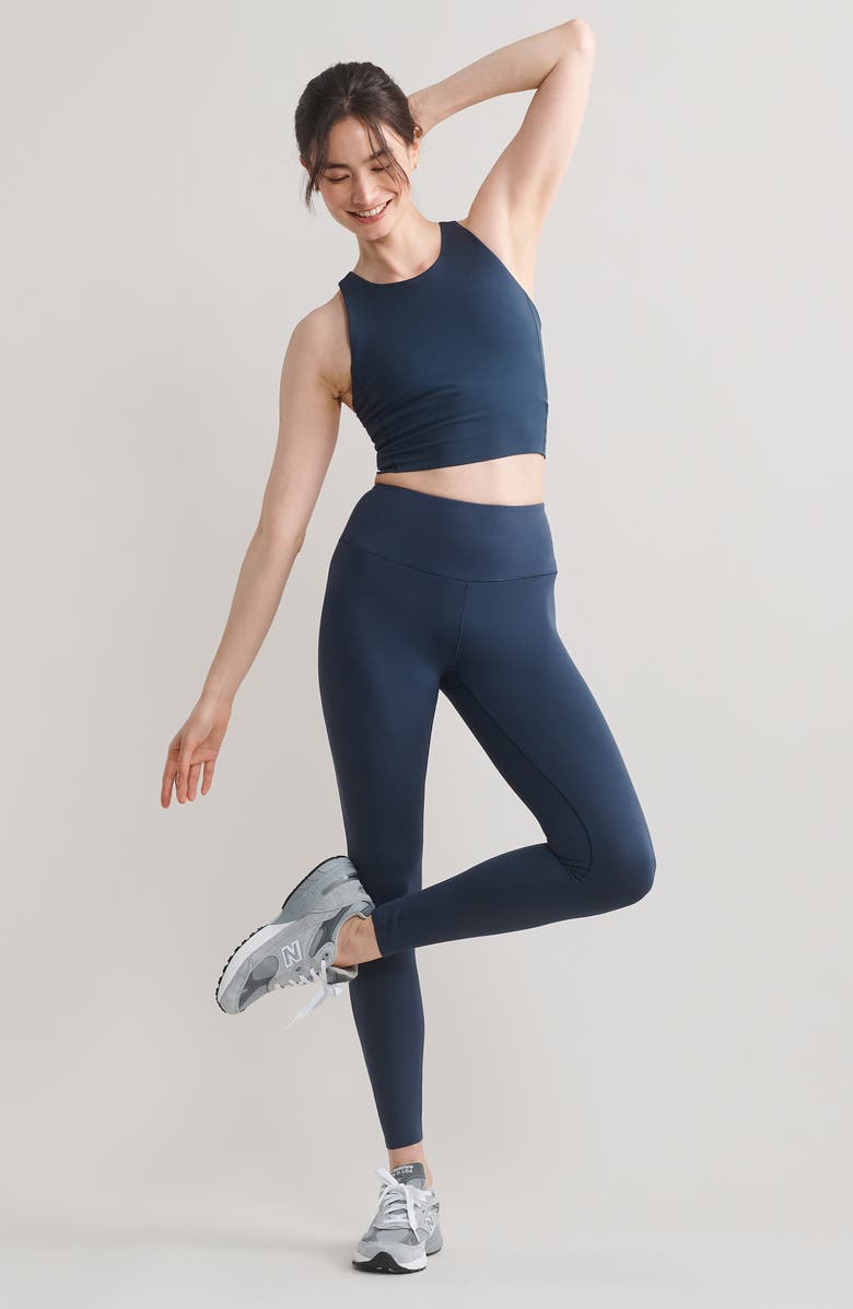 Rhone Revive Full Length Leggings, Alternate, color, Navy Blue