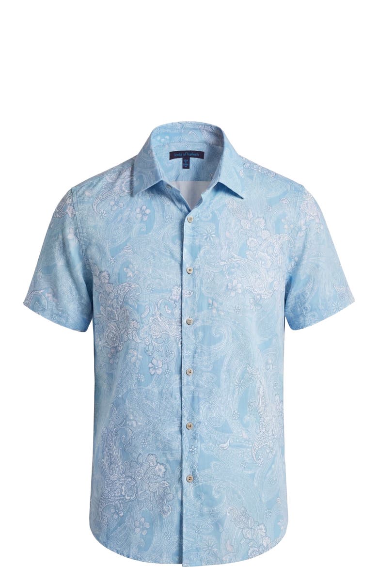 Paisley Explosion Mens Knit Shirt, Alternate, color, PAISLEY EXPLOSION TEAL