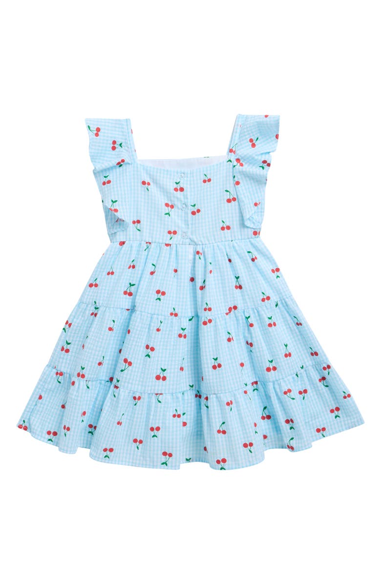BLUEBERRY Kids' Cherry Dress & Hat Set, Alternate, color, Light Turquoise