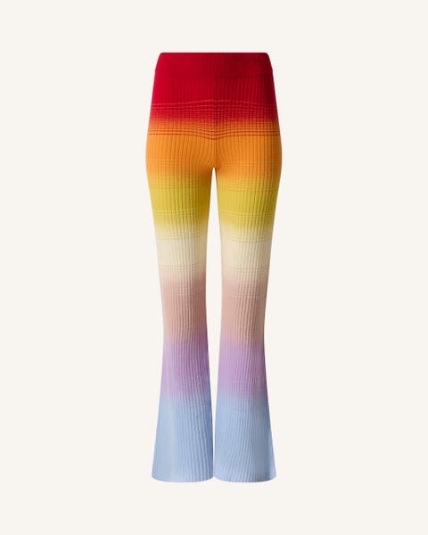 Wool & Cashmere Rainbow Knit Pant