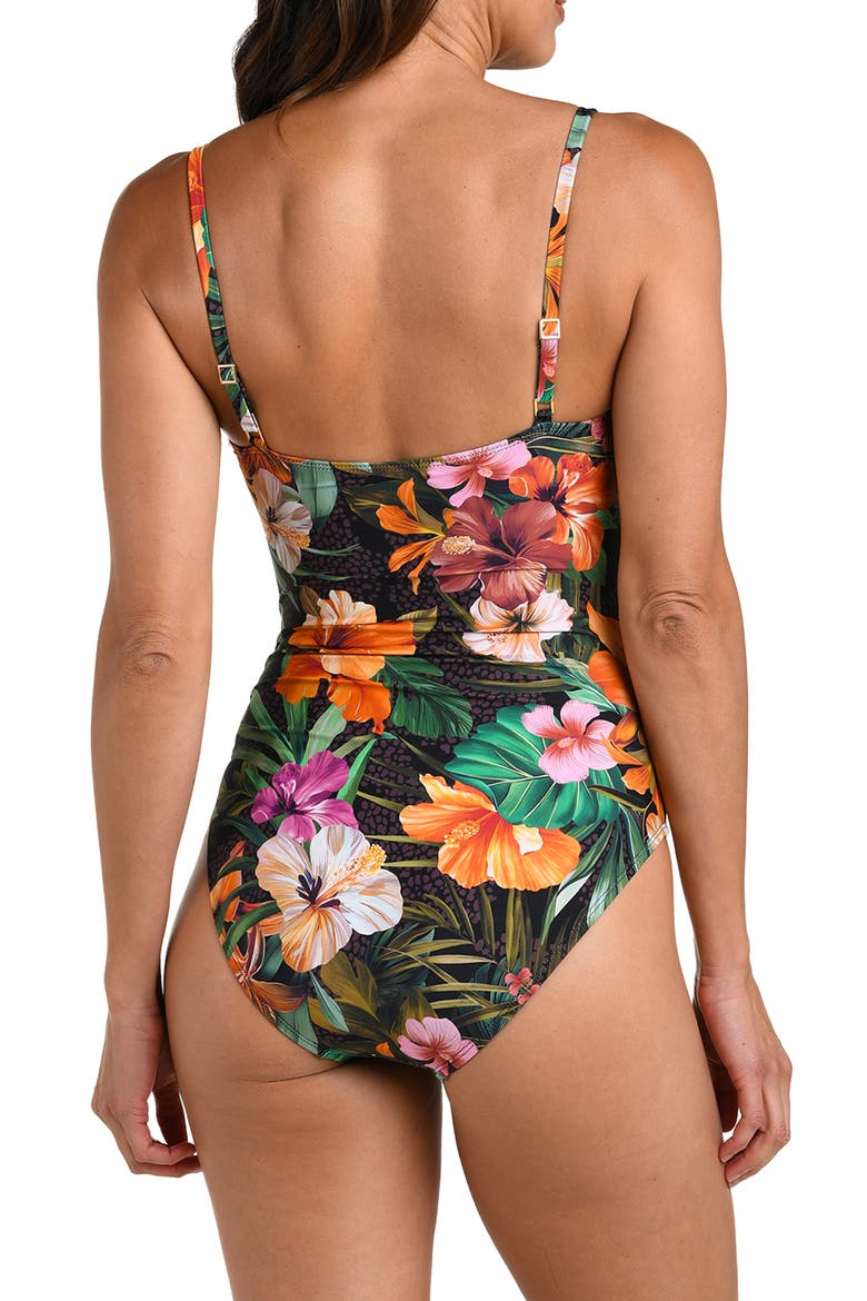 Tropical Hideaway One-Piece Swimsuit, Alternate, color, BROWN MULTI