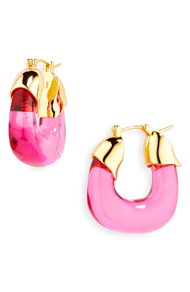 Lizzie Fortunato Mini Organic Hoop Earrings, Main, color, 