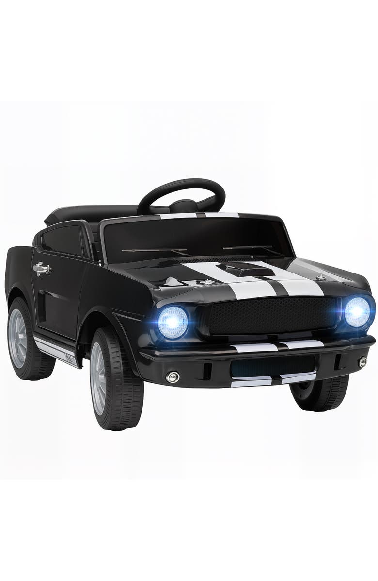 Qaba Licensed Ford Shelby GT 350 Kids Ride On, Battery-Powered, Remote, Speed, MP3, Main, color, Black