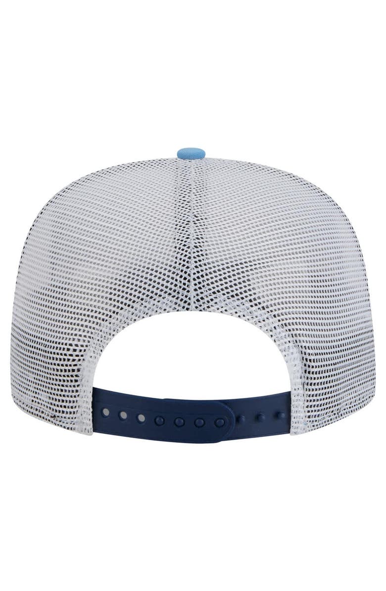 New Era Men's New Era Tampa Bay Rays Tie-Dye Golfer Trucker Adjustable Hat, Alternate, color, Navy