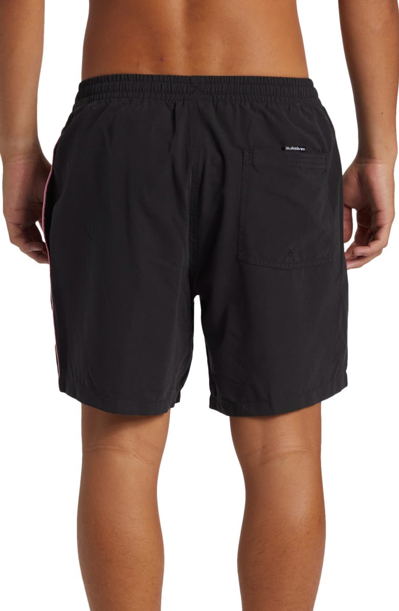 Quiksilver Everyday Vert Volley Swim Trunks, Alternate, color, Black.