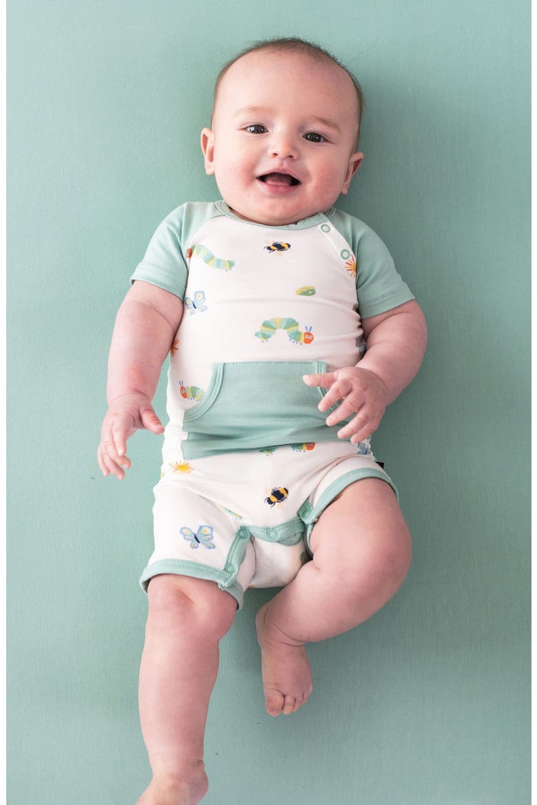 The Very Hungry Caterpillar' Romper, Alternate, color, HUNGRY CATERPILLAR AND FRIENDS