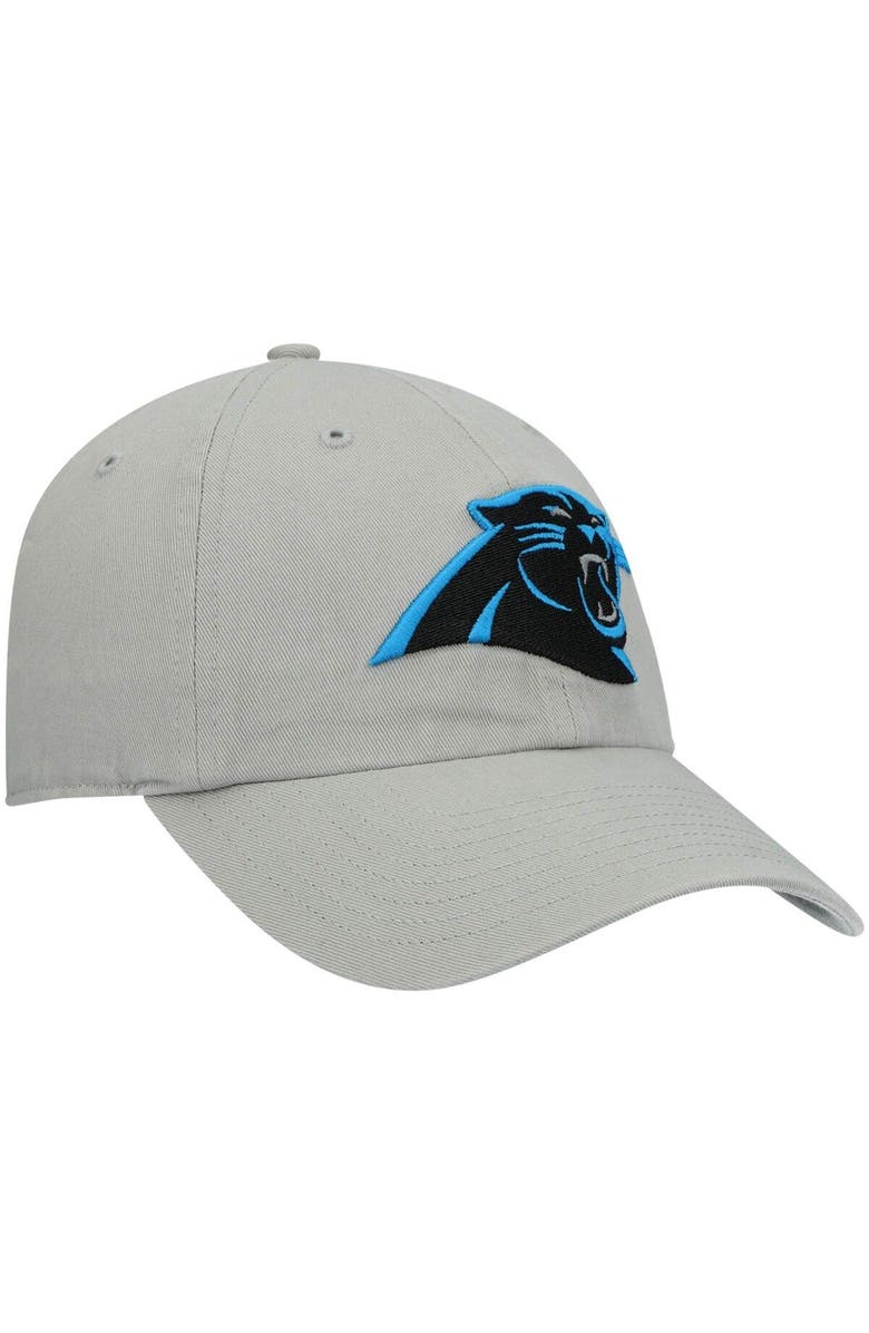 '47 Men's '47 Gray Carolina Panthers Clean Up Adjustable Hat, Alternate, color,