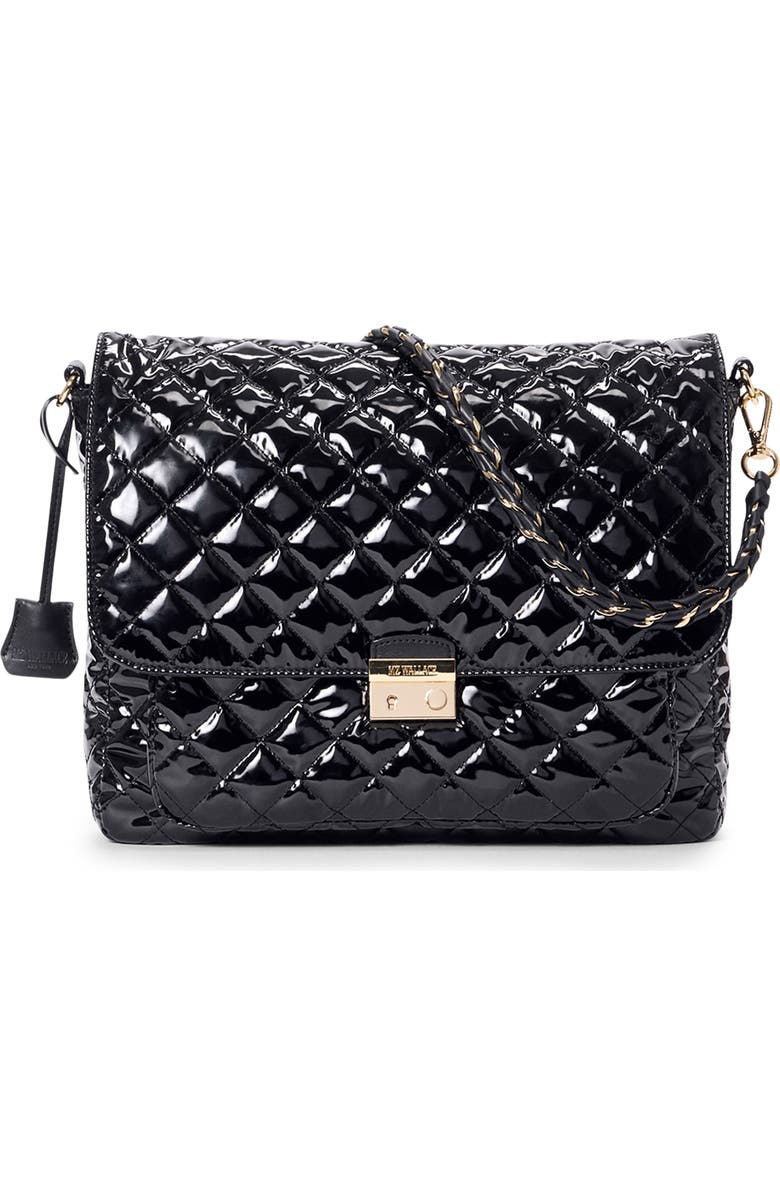 MZ Wallace Large Crosby Lock Quilted Nylon Crossbody Bag, Main, color,