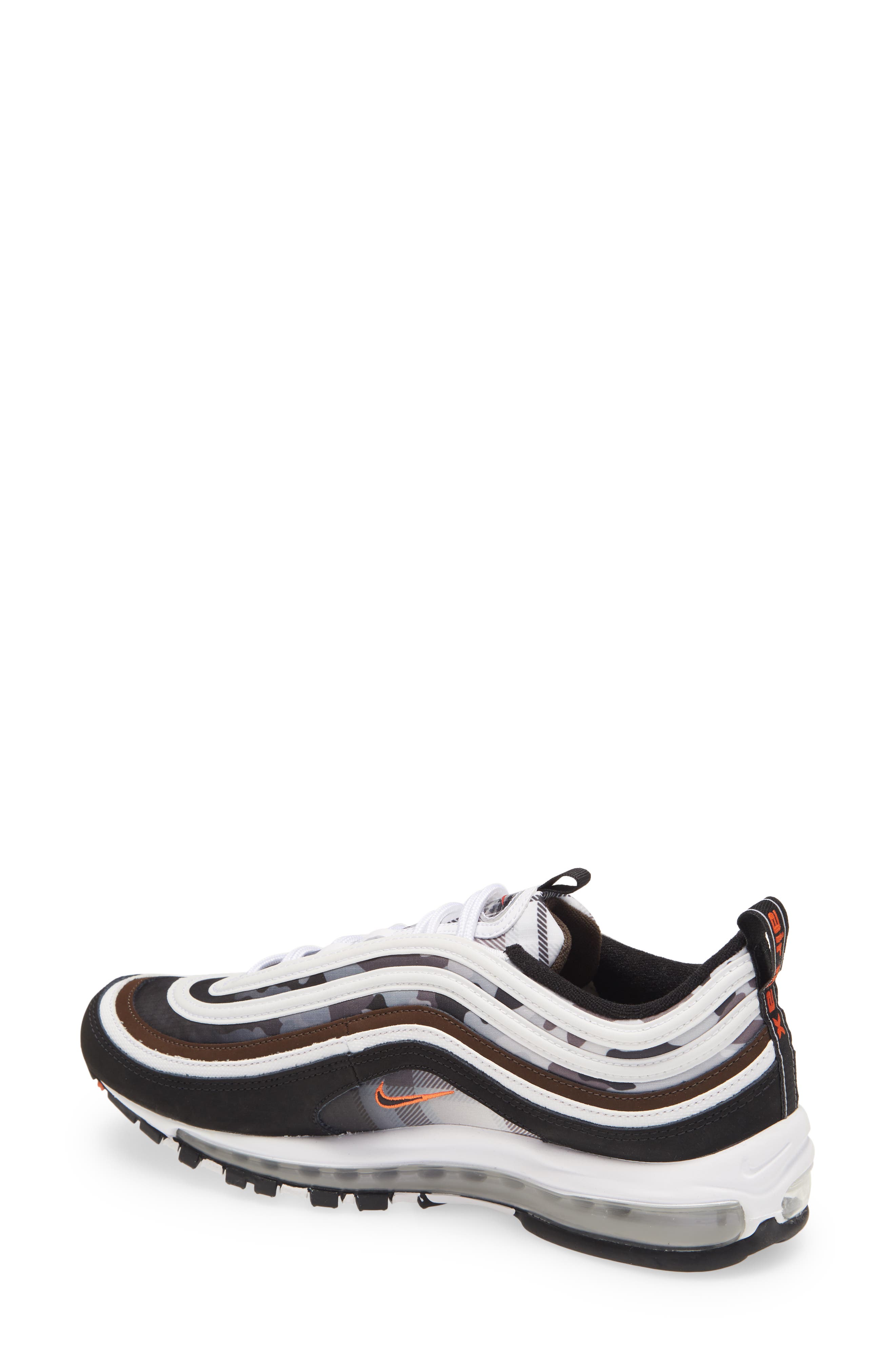Air Max 97 Sneaker, Alternate, color, WHITE/ BLACK