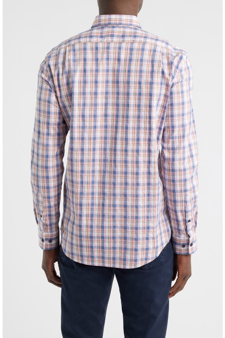 Jordi Plaid Button-Up Shirt, Alternate, color, LOLLIPOP
