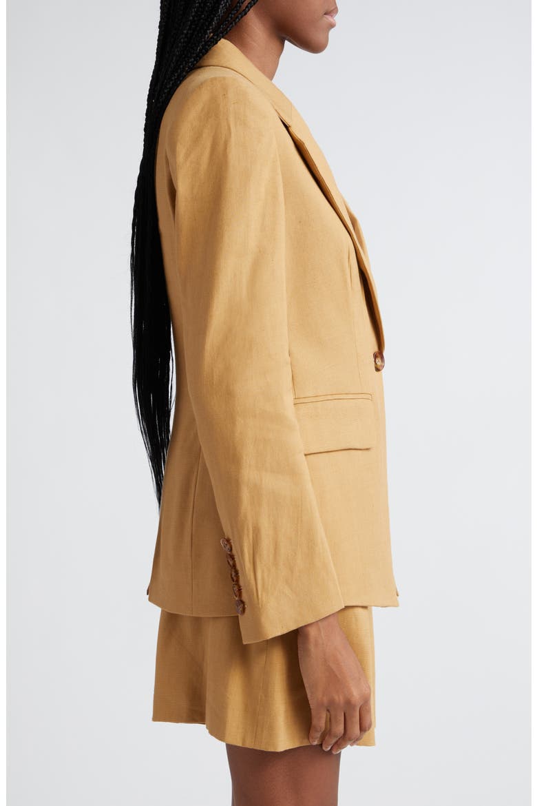 Hayward Linen Blend Dickey Jacket, Alternate, color, DESERT KHAKI