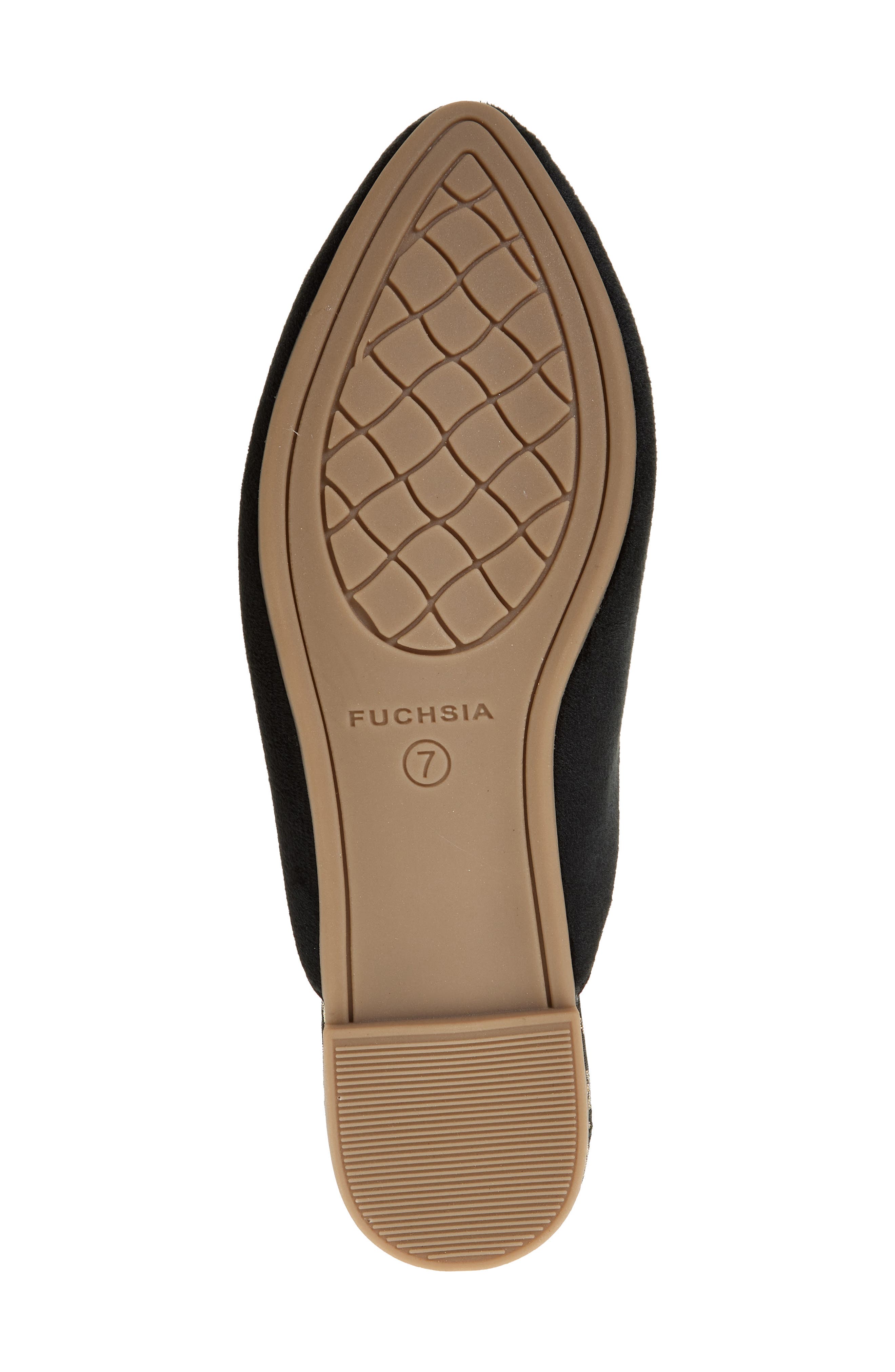 FUCHSIA Embroidered Serpent Pointed Toe Mule, Alternate, color, Black