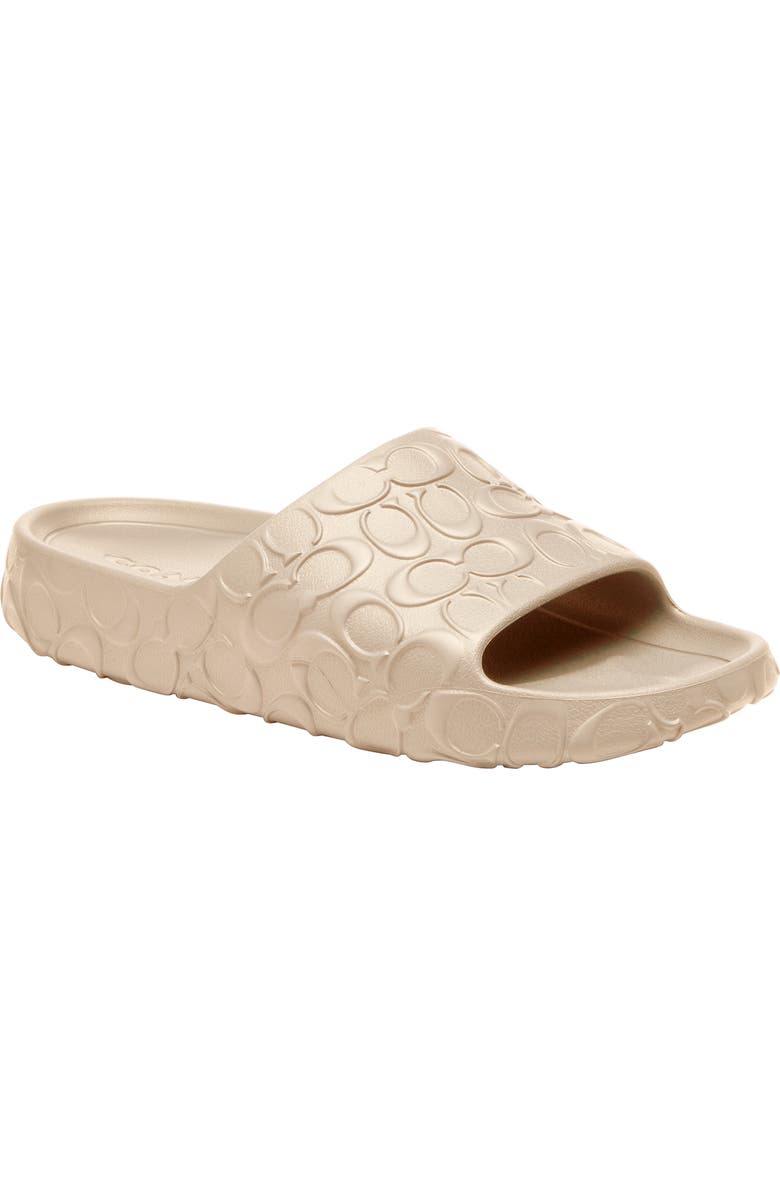 COACH Bay Slide Sandal, Main, color, Ivory